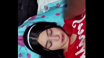 Porn actress touches her tasty pussy