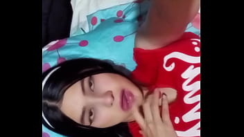 Porn actress touches her tasty pussy