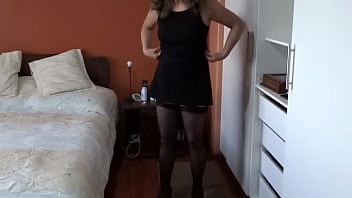 My wife dresses in erotic lingerie to go to work real cuckold husband