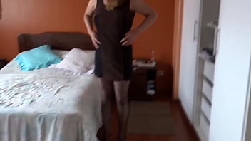 My wife dresses in erotic lingerie to go to work real cuckold husband