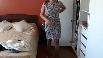 My wife dresses in erotic lingerie to go to work real cuckold husband