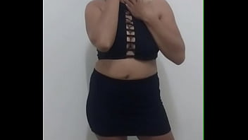 Thaiger posing in black skirt & top