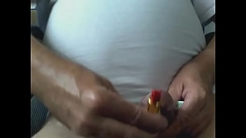 Jacking with wife's lipstick mascara and beads