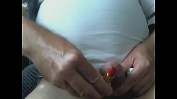 Jacking with wife's lipstick mascara and beads