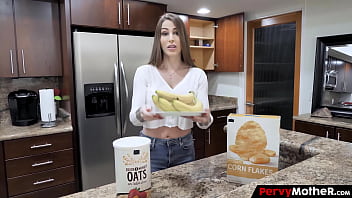 Stepmommy shows her beauty tits to her grown kinky stepson