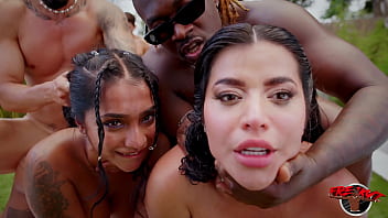 Yasmina khan and sara retali gets destroyed by multiple bbc and bwc with dp & dvp