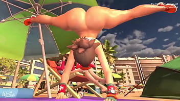 Kiriko chan horny in the beach summer is coming