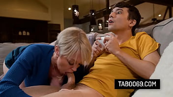 Big tits stepmom convince stepson to swap video games for her pussy