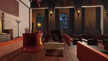 Horny slut at church