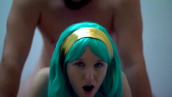Blue eyed girl getting creamed Blue eyed girl getting creamed
