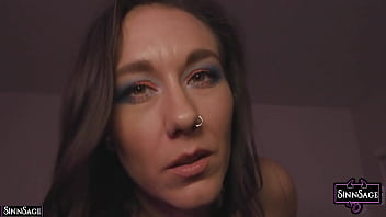 Sexy sinn sage takes off her panties and rubs an ice cube on her body