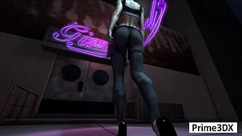 Animation redhead stripper performs on dreadlocks bbc