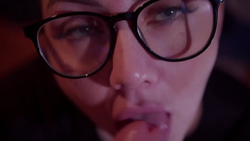 Lewd woman sucks cock her male's