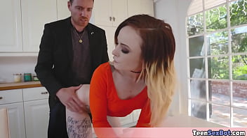 Stepmom doing her chores and offering her pussy