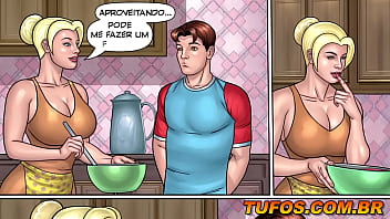 Luiz ficou maluco com a bunda deliciosa da vizinha gostosa