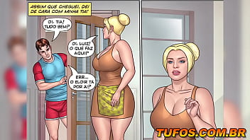 Luiz ficou maluco com a bunda deliciosa da vizinha gostosa