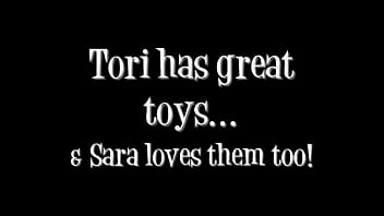 Tori taylor & milf sara jay dildo fuck each other enjoy it
