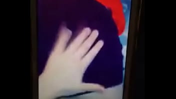 Girl plays with another girls ass