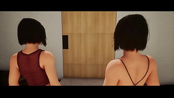 Isabella & gabriella – the twins seek shelter from the storm and tom surprises them 3d animation