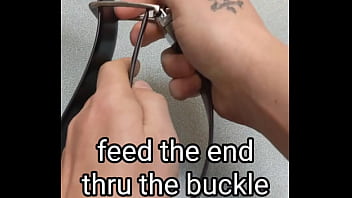 Brat proof wrist restraint using belt Brat proof wrist restraint using belt
