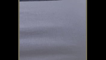 Milf exercises outdoors with no bra