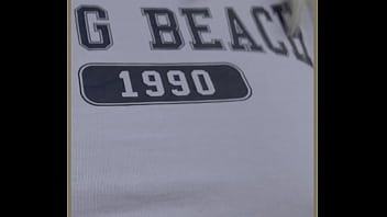 Milf exercises outdoors with no bra