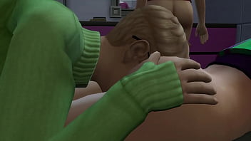 Fart sims farting and ass licking