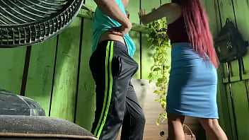 Eu empurrei e ela queria mais observação era minha patroa