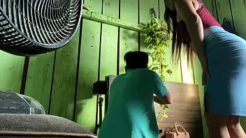 Eu empurrei e ela queria mais observação era minha patroa