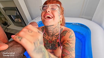 Piss and facefuck for tattooed goth girl by bbc piss pee piss drinking pee shower pee in throat sloppy bj