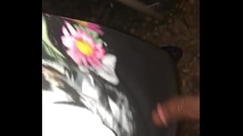 Mixx babe sucking me off outside