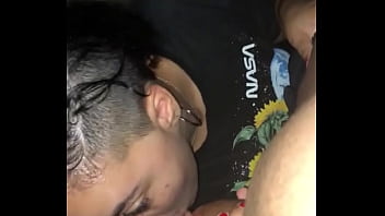 Mixx babe sucking me off outside