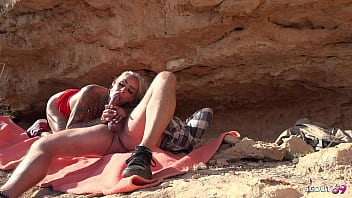 Nymphomaniac fit german mature sophie logan wth abs and many tattoos pick up for public fuck