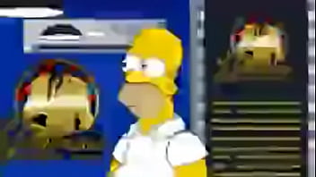 Homer simpson recibe un corte de pelo