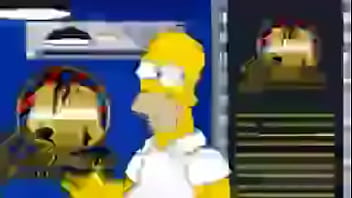 Homer simpson recibe un corte de pelo Homer simpson recibe un corte de pelo