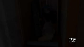 Pervy workforce deep double penetration in the hallway