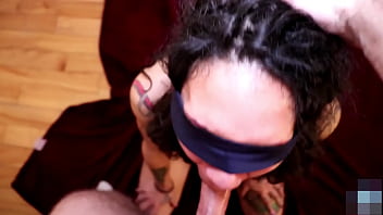 Blindfolded latina teen deepthroat and dirty talk custom video pov facefucking