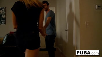 Blonde babe loves big dick