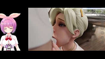 Mieruko futa se folla a hana en la enfermeria de la escuela