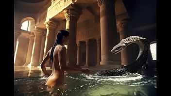 Arqueolooga tomando banho nua