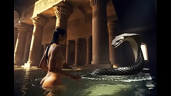 Arqueolooga tomando banho nua