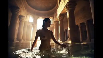 Arqueolooga tomando banho nua