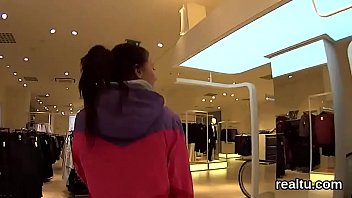 Fantastic czech kitten was seduced in the mall and drilled in pov