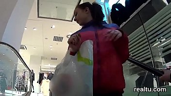 Fantastic czech kitten was seduced in the mall and drilled in pov