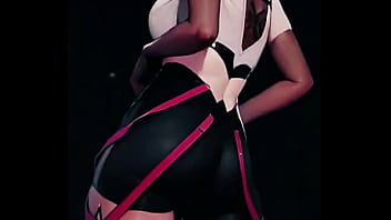 A stunning genshin girl turns with a confident smile her pink hair glowing under the light one glance is enough to reveal both mystery and temptation… bio link waiting