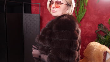 My hot fur coat collection part 1 fetish milf arya grander