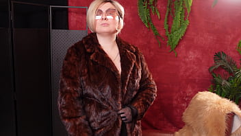 My hot fur coat collection part 1 fetish milf arya grander