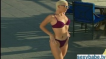 Super Hot Blonde By The Pool thumbnail
