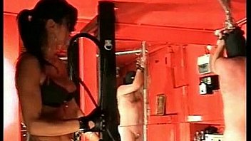 Mistress dometria spanking her slave part 3