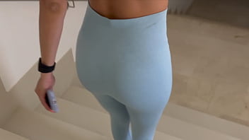 Hot big ass & tits latina seduces boy at gym